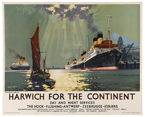 Appraisal: FRANK H MASON - HARWICH FOR THE CONTINENT Circa x