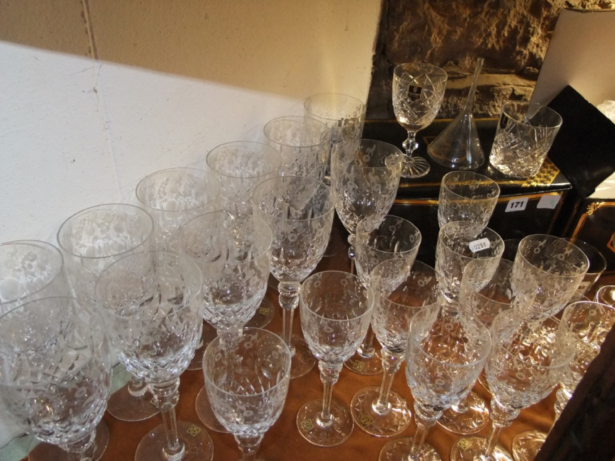 Appraisal: A collection of twelve large and eleven smaller Yugoslavian clear