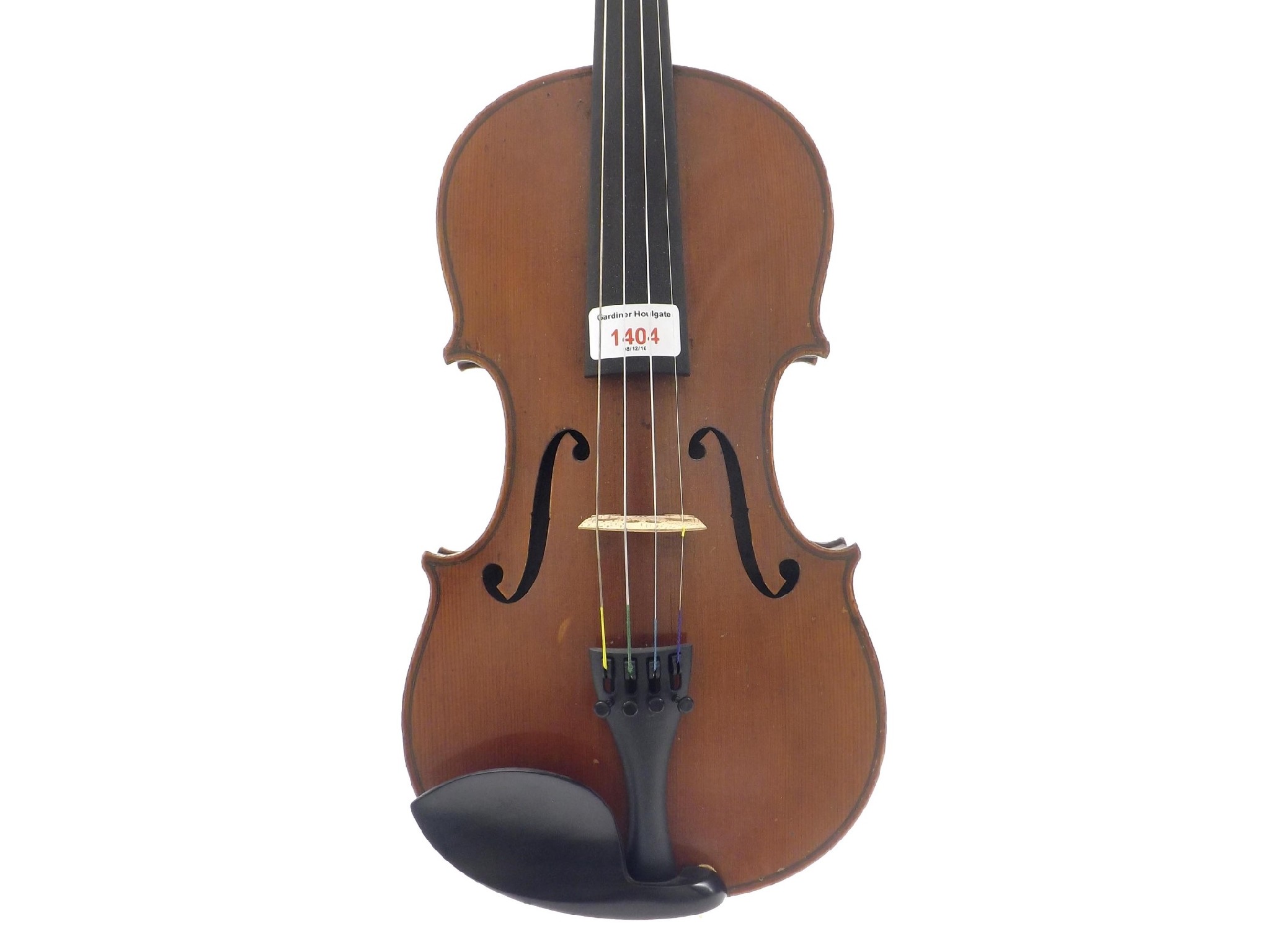 Appraisal: German violin labelled Louis Lowendall Fecit Berlin Anno also branded