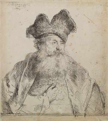 Appraisal: After Rembrandt Harmenz van Rijn Old Man with Divided Fur