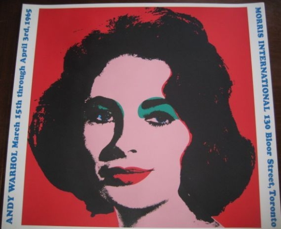 Appraisal: Three prints ANDY WARHOL Morris Gallery Poster color screenprint LARRY