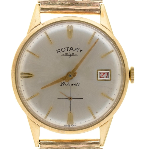 Appraisal: A Rotary ct gold gentleman's wristwatch import marked Glasgow mm