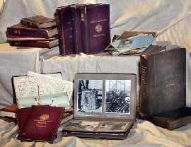 Appraisal: A Collection of Bound Volumes Containing Photographs and Documents Relating