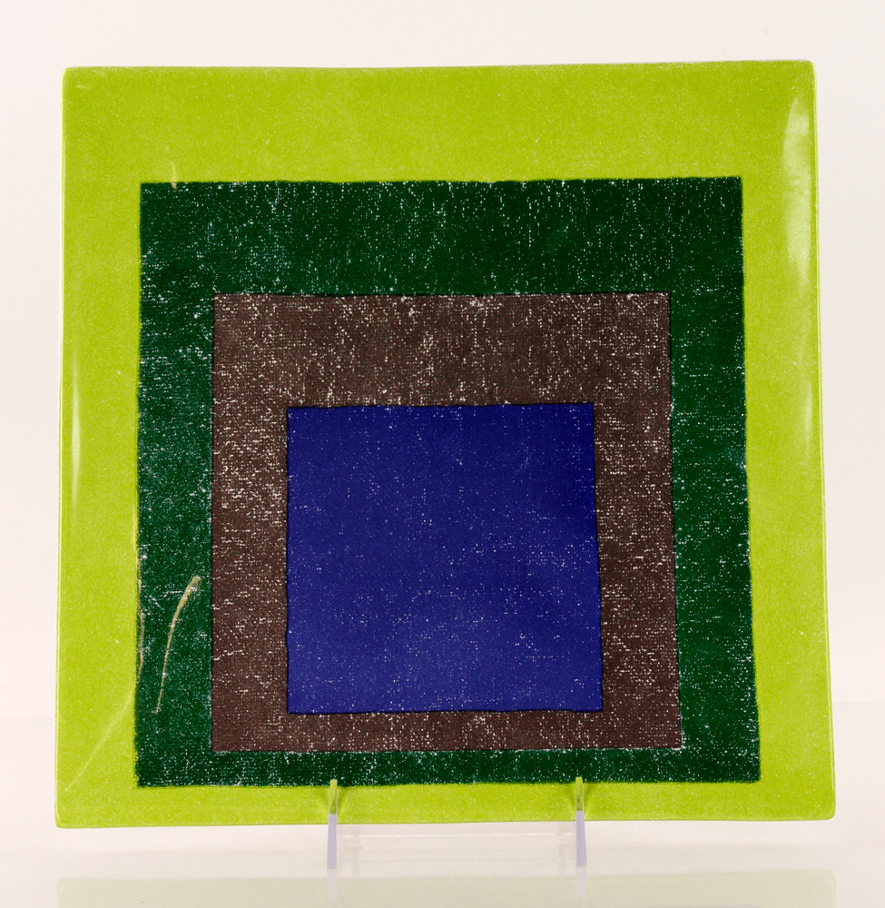 Appraisal: - Albers Study for Homage to a Square Ceramic Platter