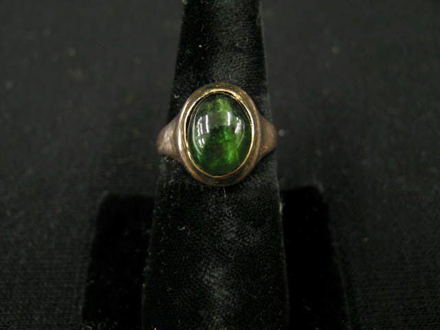 Appraisal: Green Cat's Eye Tourmaline Ring carat gem in antique k