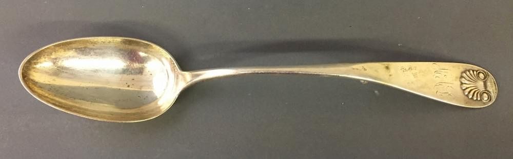 Appraisal: Shreve Crump Low Sterling Silver Stuffing Spoon Sterling silver stuffing