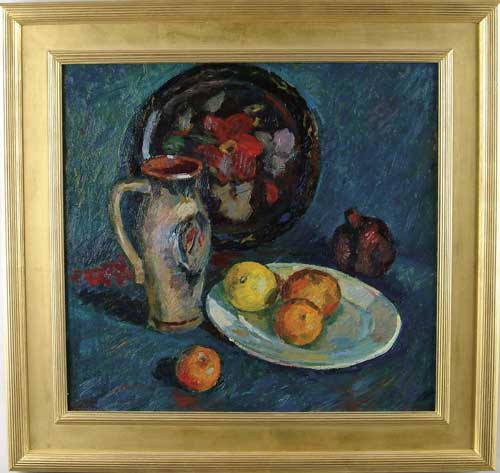 Appraisal: STANISLAV VASILEVICH PETRASHEVSKI Russian - ARRANGEMENT WITH MIXED FRUIT Oil