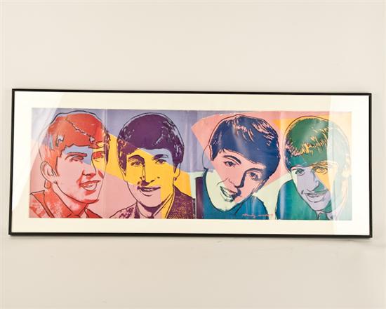 Appraisal: Andy Warhol Print the Beatles framed H W