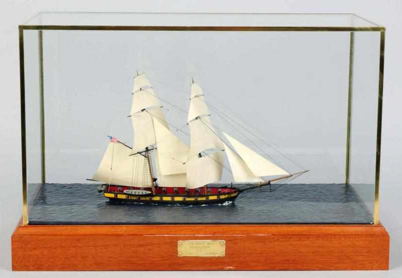 Appraisal: Wooden Model Boat Niagara by David Kolaga Scratch-built wooden boat