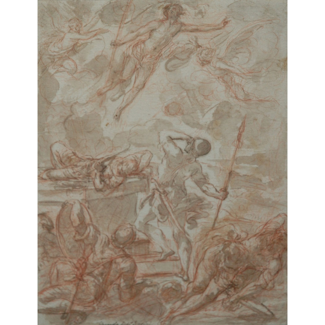 Appraisal: Attributed to Giovanni Antonio Burrini The Resurrection of Christ Inscribed