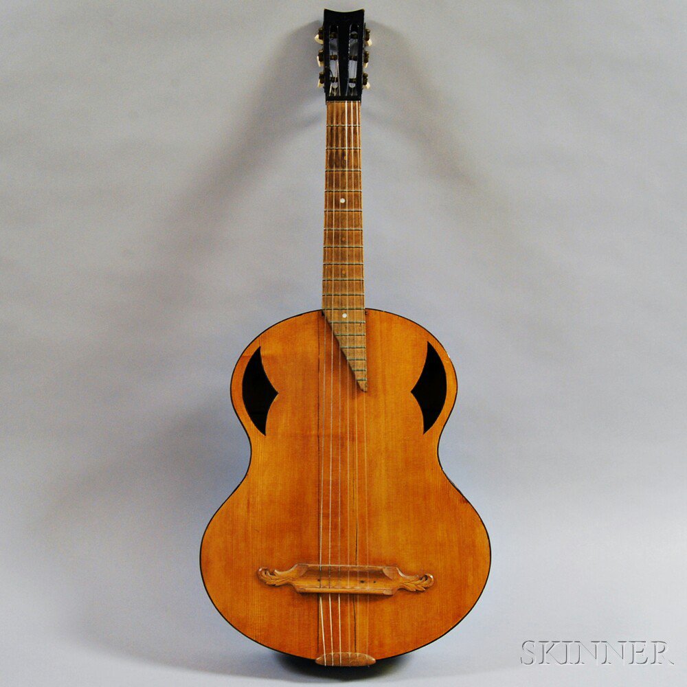 Appraisal: Johann Reiter Guitar early th century damage lg in Estimate