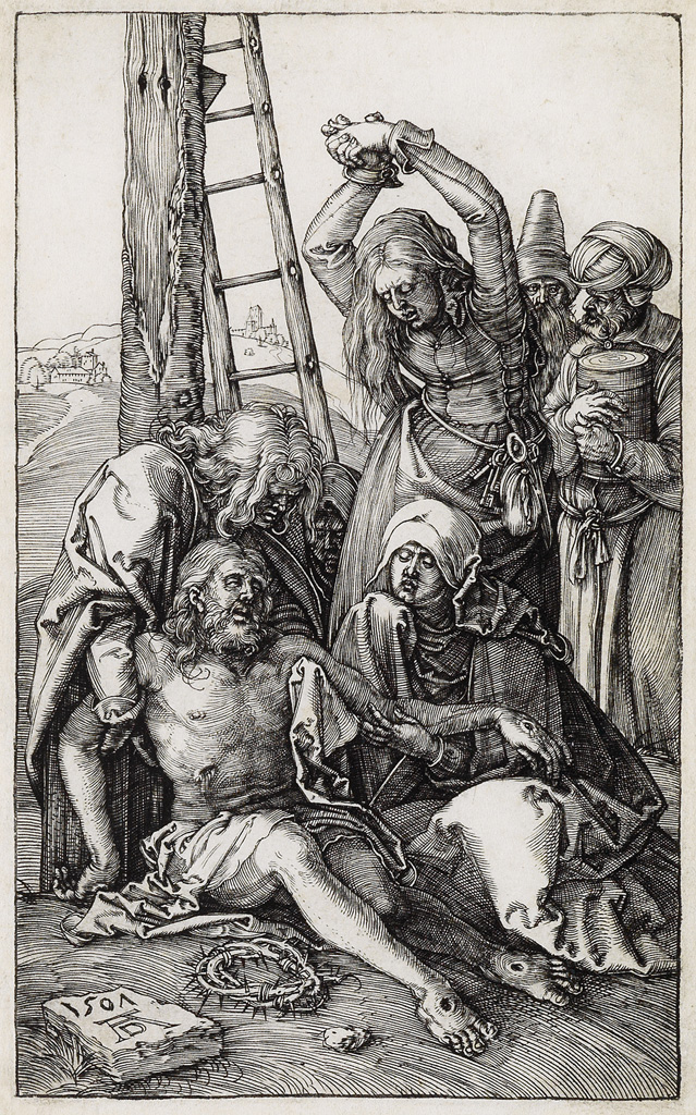 Appraisal: ALBRECHT D RER The Lamentation Engraving x mm x inches