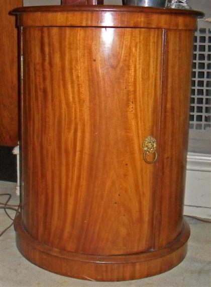 Appraisal: Mahogany Classical style pot cupboardearly th century