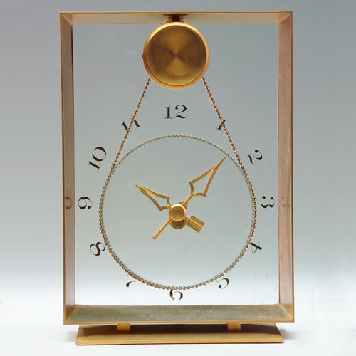 Appraisal: JEFFERSON ELECTRIC CO Suspense electric mantel clock in brass with