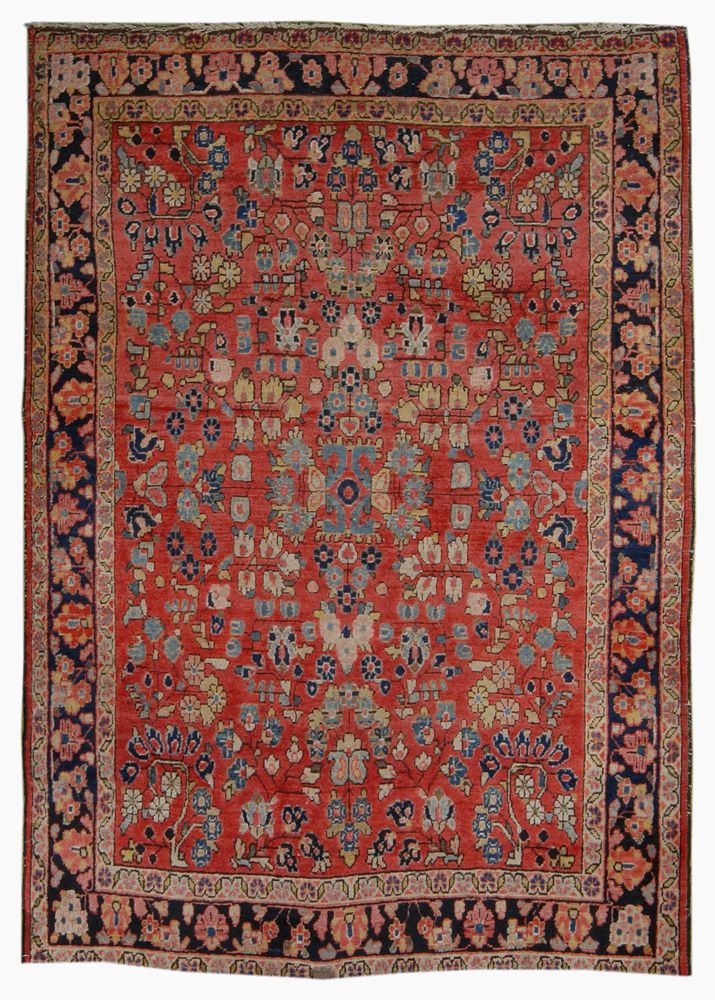 Appraisal: ORIENTAL RUG SAROUK ' x ' Central floral element surrounded