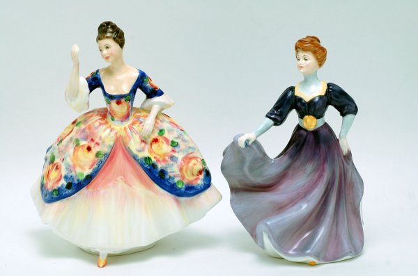 Appraisal: Two Royal Doulton figurines of women one is Christine HN