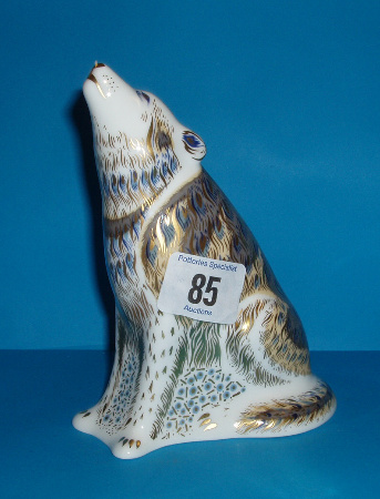 Appraisal: Royal Crown Derby Wolf Limited Edition Of Boxed With Certificate