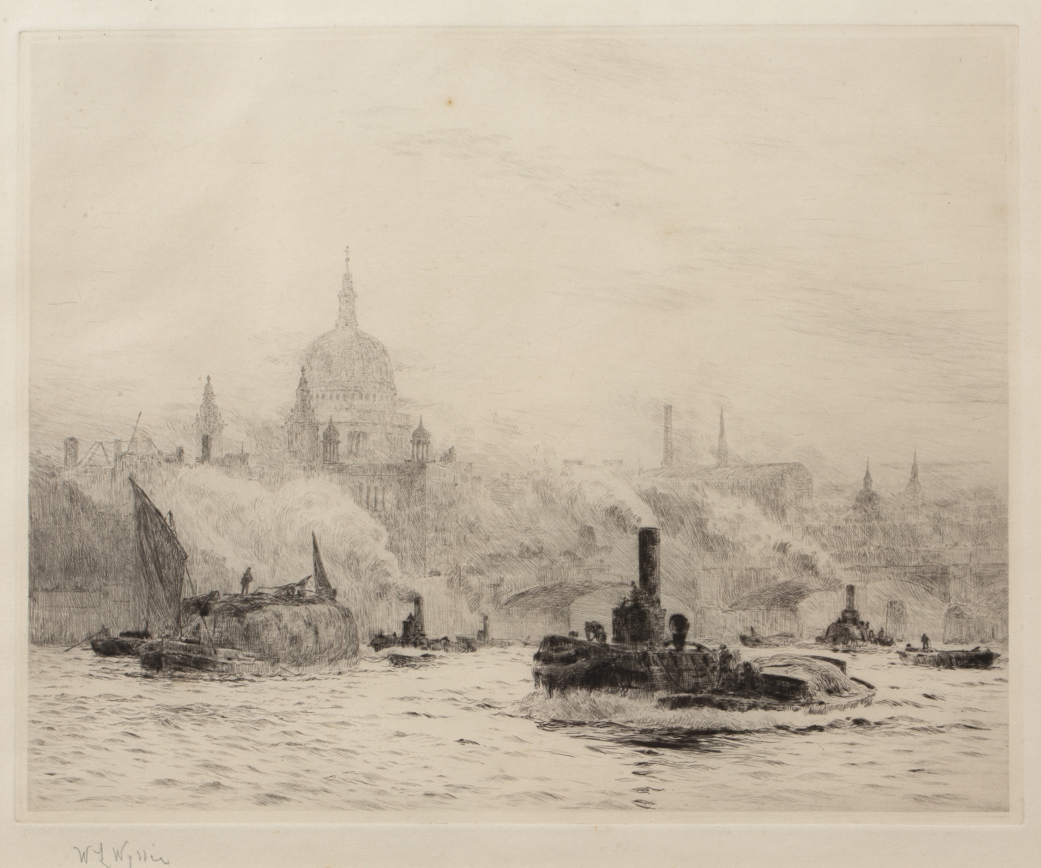 Appraisal: William Lionel Wyllie - 'Untitled view of the Thames London'