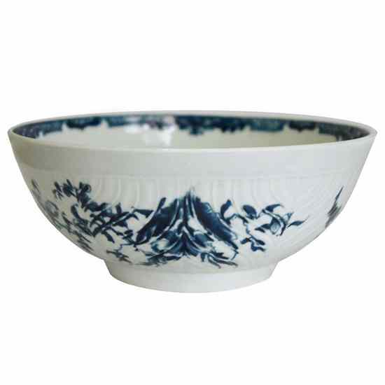 Appraisal: An English Worcester Porcelain Bowl circa - the exterior feather