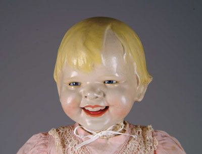 Appraisal: GLADDIE DOLL This is an unusually large bisqueloid Gladdie doll