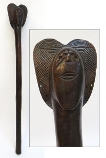 Appraisal: th Century Chokwe Staff th Century Chokwe Staff The staff