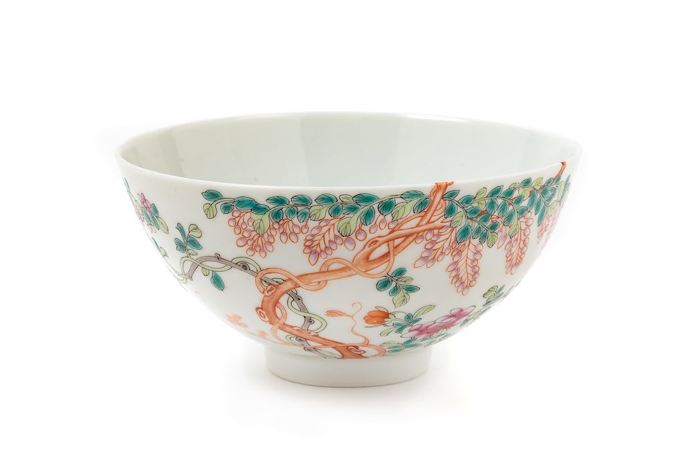 Appraisal: A Famille Rose Porcelain Bowl Diam in cm A Famille