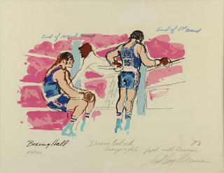 Appraisal: Print LeRoy Neiman LeRoy Neiman American - Boxing Hall Duane