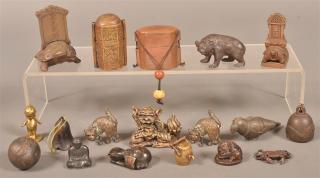 Appraisal: Group of Brass Bronze and Metal Pieces Group of Antique