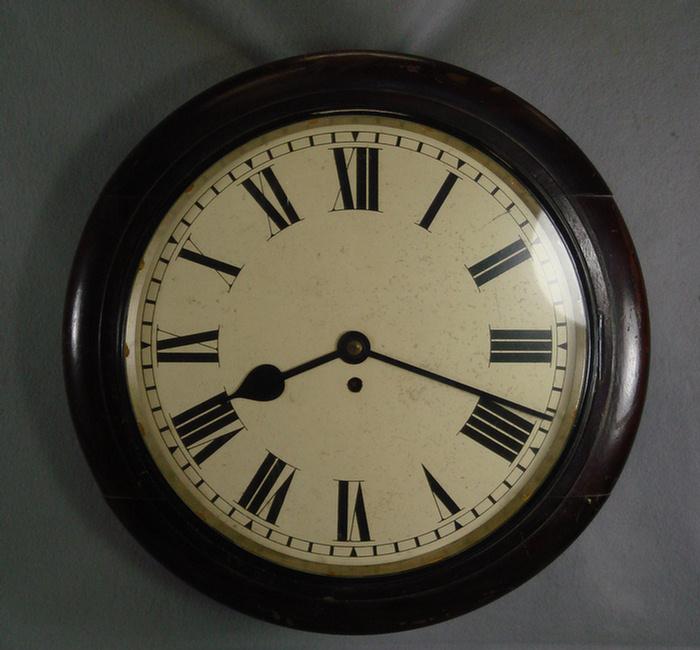 Appraisal: English mahogany fusee gallery clock movement by F W Elliott