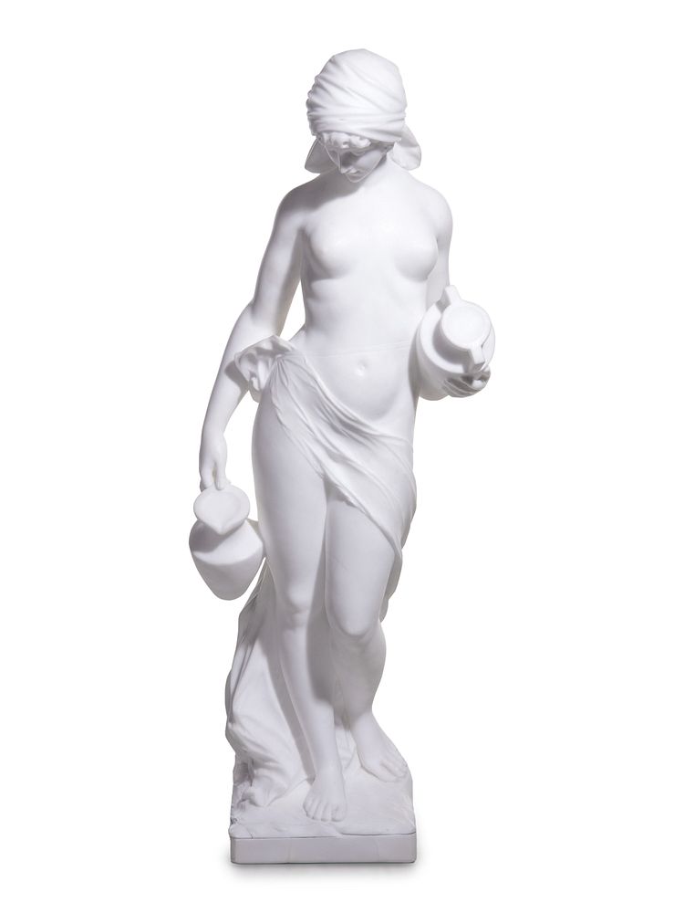 Appraisal: An Italian Marble Figure of a Lady An Italian Marble