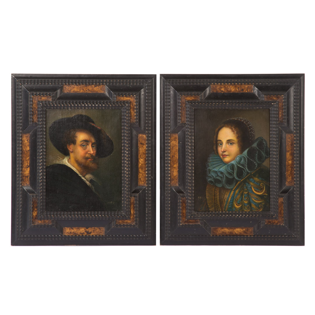 Appraisal: Alessandro Maffei copies of Rubens and Van Dyck Italian th