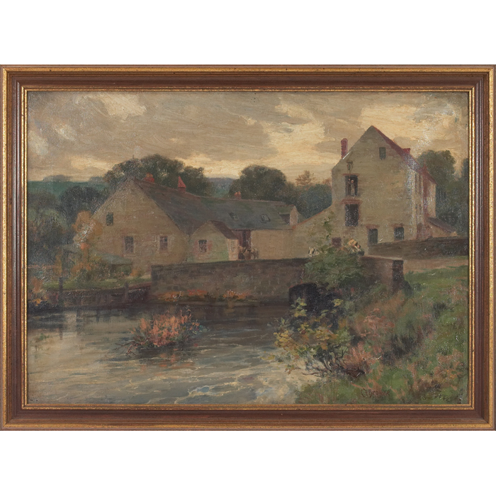 Appraisal: Charles Francis Browne American - ''The Mill '' c oil