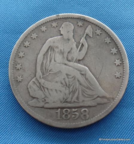 Appraisal: Seated Liberty Silver Half Dollar CoinA pre Civil War era