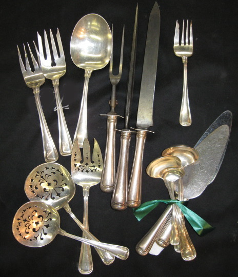 Appraisal: Interesting Twenty-Two-Piece Collection of Gorham Sterling Silver Old French Flatware