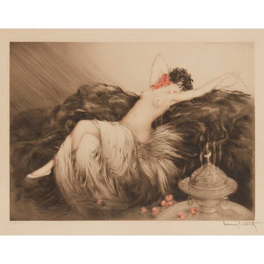 Appraisal: LOUIS ICART - GROUP OF FOUR ETCHINGS CIRCA to include