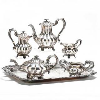 Appraisal: Very Fine Sterling Silver Tea Coffee Service by Birks in