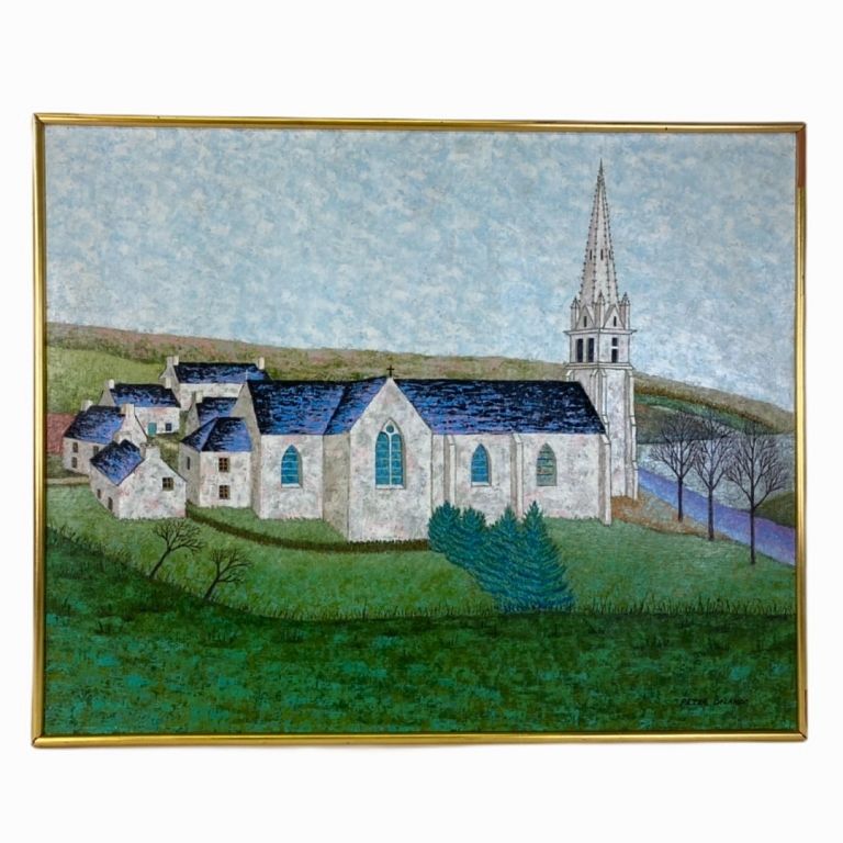 Appraisal: PETER ORLANDO FRENCH b PETER ORLANDO FRENCH b Church oil