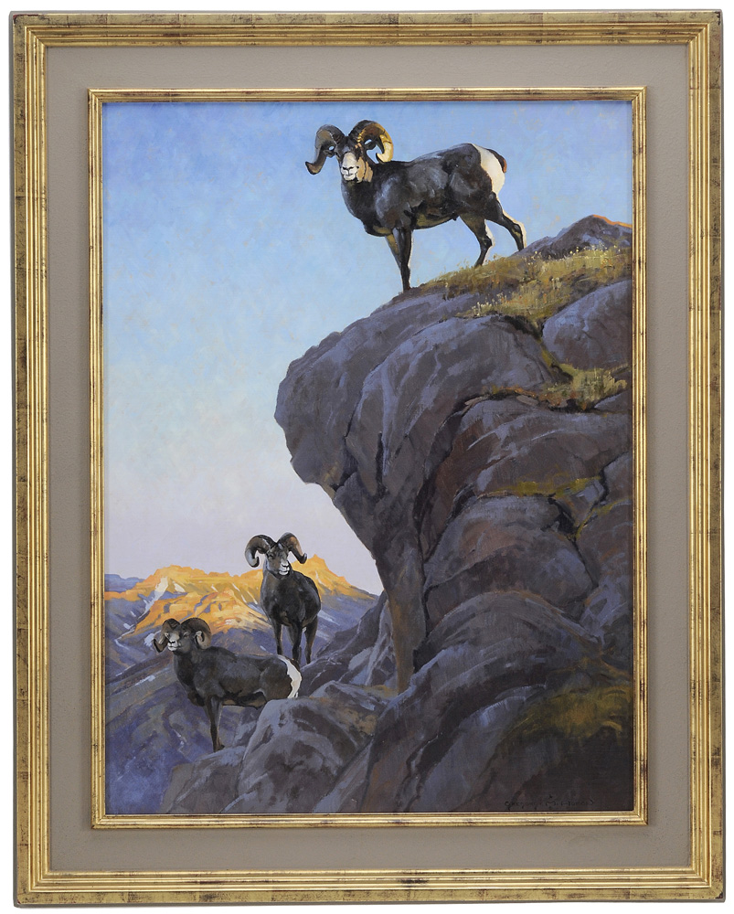 Appraisal: Gregory McHuron Wyoming born The Magnificent Three signed lower right