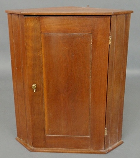 Appraisal: Victorian walnut hanging cabinet h x w x d