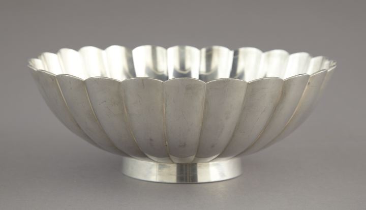 Appraisal: Attractive Japanese Meiji Sterling Silver Fruit Bowl fourth quarter th