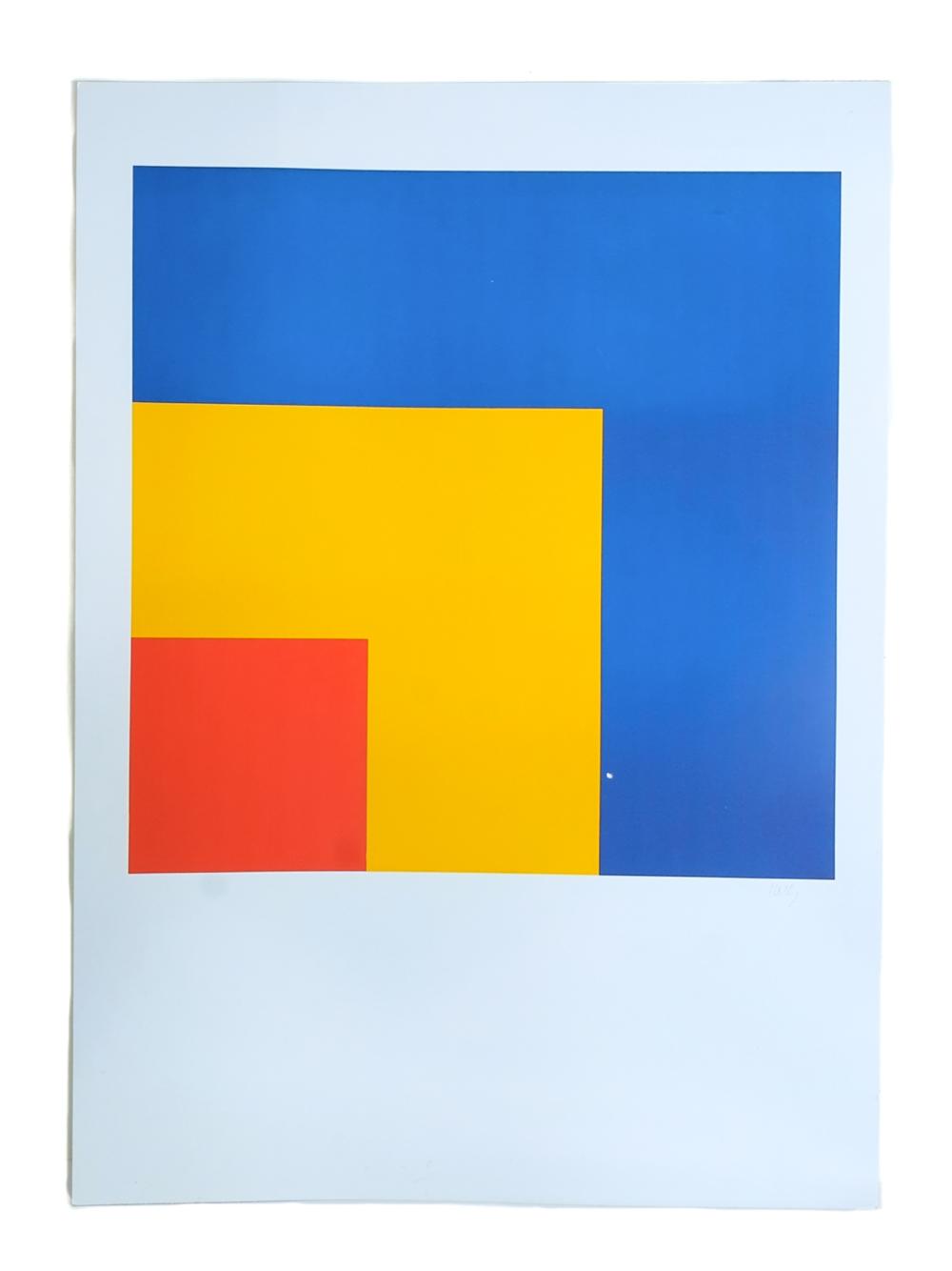 Appraisal: LARGE ELLSWORTH KELLY LITHOGRAPH IN COLORS SIGNEDEllsworth Kelly American -