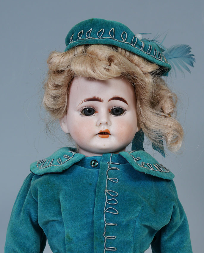 Appraisal: LOUIS WOLF CO BISQUE HEAD DOLL Her head is marked