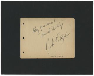 Appraisal: Ellington Duke Autographed Note Signed Duke Ellington in pencil x