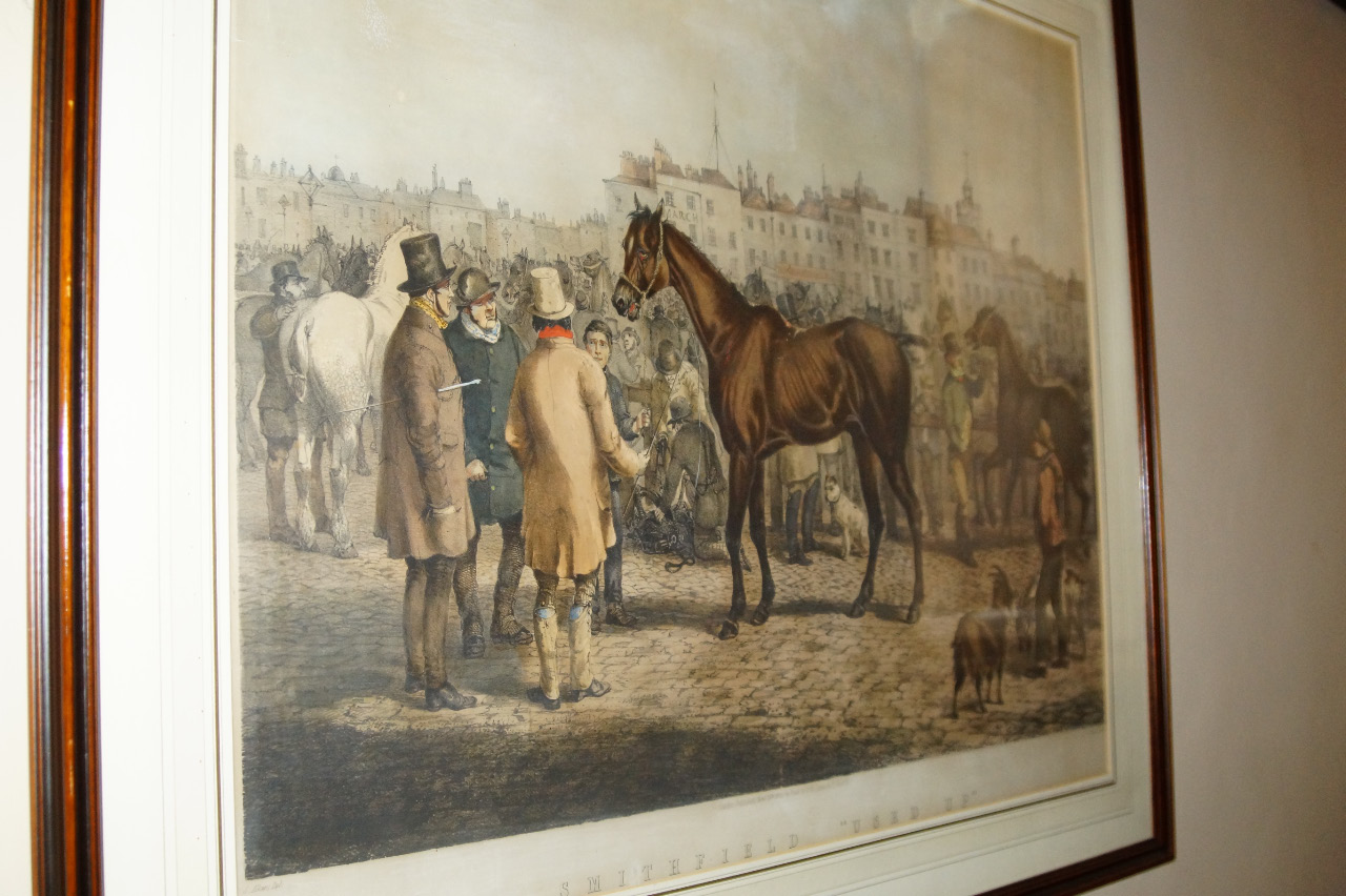 Appraisal: After Samuel Allen 'Smithfield Used Up' hand coloured lithograph published