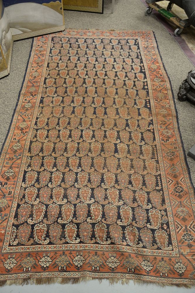 Appraisal: Oriental Throw Rug ' x ' worn Oriental Throw Rug