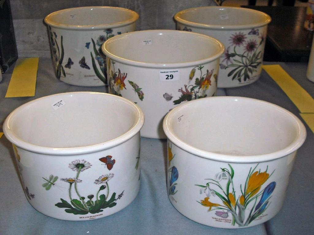 Appraisal: Portmeirion pottery - The Botanic Garden three large and two