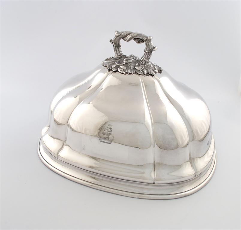 Appraisal: An early th century old Sheffield plated meat dish cover