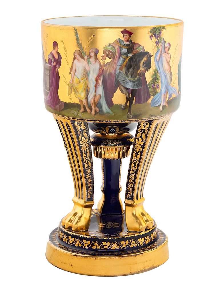 Appraisal: AN AUSTRIAN PORCELAIN CENTERPIECE AFTER HANS MAKART AUSTRIAN - BURER