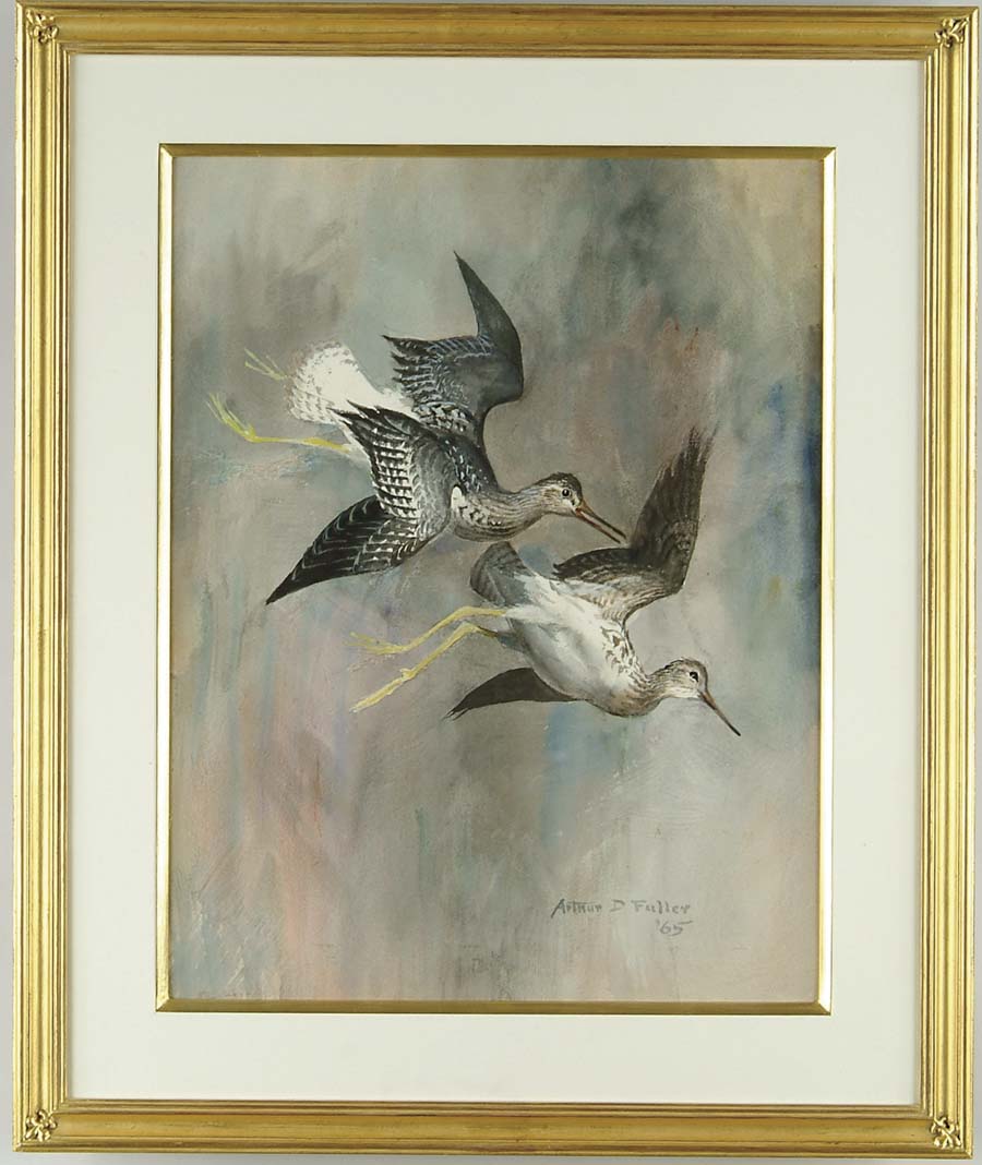 Appraisal: ARTHUR D FULLER American - YELLOWLEGS IN DECENT Large watercolor