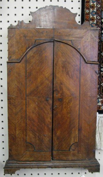 Appraisal: th Century European Walnut wall mirror with footed base hinged